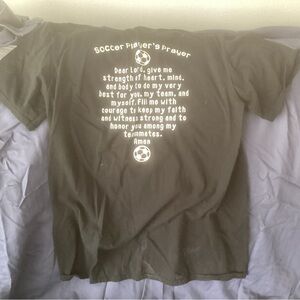 Black Soccer Player's Prayer T-Shirt